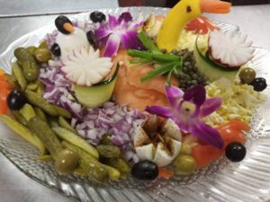 Salmon Small Plate Display