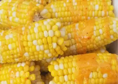 Street Corn on-the-cob with Garlic & Pepper Aioli